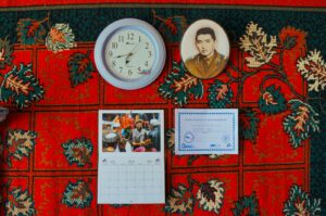 Items featured on the wall of the guesthouse