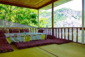Arslanbob homestay dining area