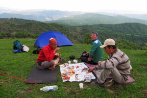 Having a meal with a million dollar view